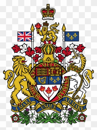Emblem Of Canada - Canadian Coat Of Arms Clipart