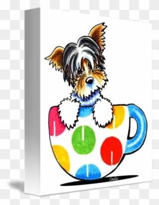 Cup Of Biewer Yorkie By Off Leash - Biewer Yorkie Cup Mug Clipart