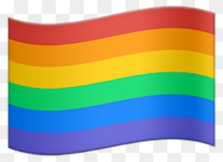 Apple Releases Rainbow Emoji - Rainbow Flag Emoji Png Clipart