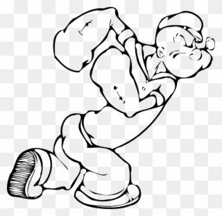 Sailor Man Colouring Pages - Popeye Cartoon Coloring Pages Clipart