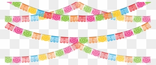 Banner Clip Art, Papel Picado, Mexican Fiesta, Craft - Papel Picado Day Of The Dead Clipart - Png Download