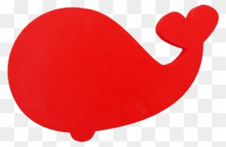 Mitch The Whale™ Foam Pool Mat 36" X 22" X - Red Whale Clip Art - Png Download