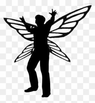 Not A Bad Bad Idea - Male Fairy Silhouette Png Clipart