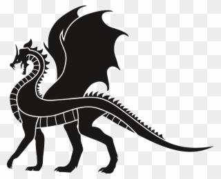 Dragon Dragoon Black - Dragon Clipart No Background - Png Download