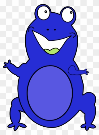 Frog Smiling Cartoon Funny Comic - Sopa Saco Sapo Silla Clipart