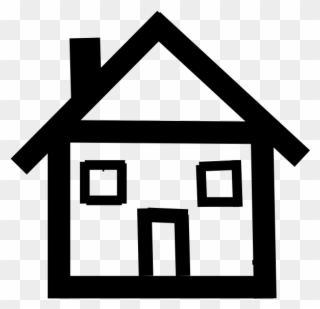 Stick Figure House Clipart - Stick Figure House - Png Download