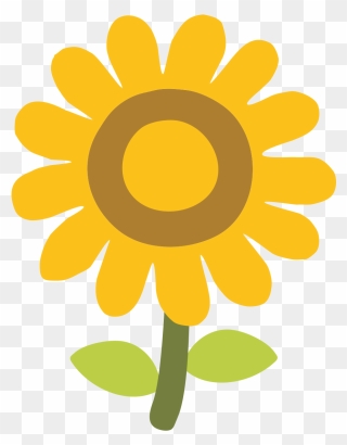 Sunflower Clipart Emoji - Sunflower Emoji - Png Download