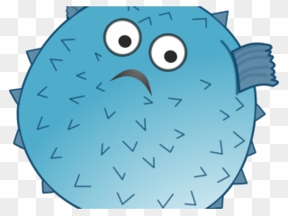 Pufferfish Clipart Animated - Blowfish Cartoon - Png Download