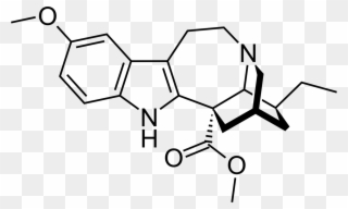 Alkaloid Carbazole Ibogaine Beta-carboline - Indole 3 Carbinol Structure Clipart