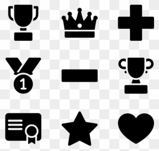 Graphic Black And White Award Icons Free Poll - Leaderboard Icons Clipart