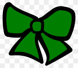 Green Cheer Bow Image - Green Cheer Bow Clip Art - Png Download