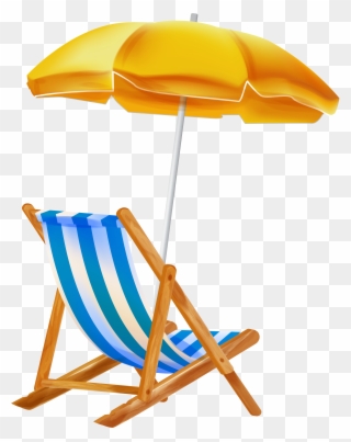 Beach Umbrella With Chair Png Clipar Gallery Beach - Beach Chair Png Clipart Transparent Png