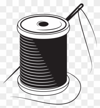 Sewing Needle Yarn Stitch - Thread Logo Png Clipart