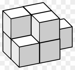 Puzzle Cube Three-dimensional Space Computer Icons - Three Dimensional Cube Clipart