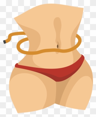 Waist Human Body Hip Drawing Active Undergarment - Slim Cartoon Png Clipart