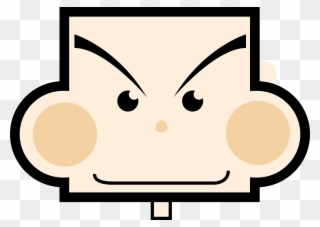 Line Art Download Cartoon Computer Icons Drawing - Rectangle Face Cartoon Clipart