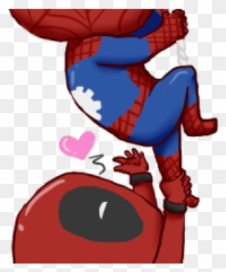 Spiderman And Deadpool Chibi Clipart