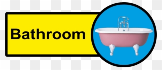 Clipart Bathroom Bathroom Safety - Signs For Dementia Patients - Png Download