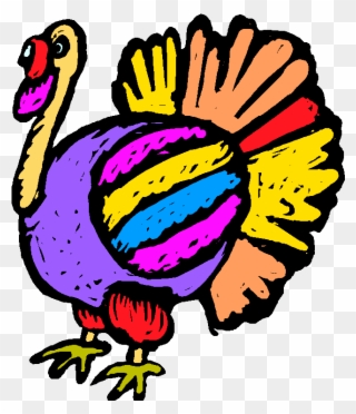 Thanksgiving Food Drive Events In Greater Shelton Ct - Colorful Turkey Clipart