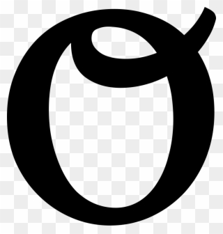 Latin Small Letter O With Curl Svg Intended For Letter - O Clipart