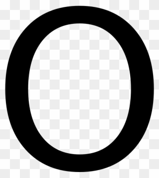 White Letter O Png - Circle Clipart
