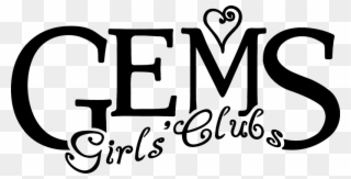 Gems Logo Black - Gems Girls Club Clipart