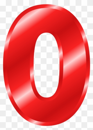 Effect Letters Alphabet Red Clip Art - Red Number 0 Png Transparent Png