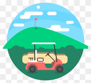 Golf Buggie - Golf Cart Clipart