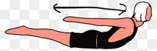 #6 Locust Pose Or Seal Pose - Cartoon Surfer Lying Down Clipart