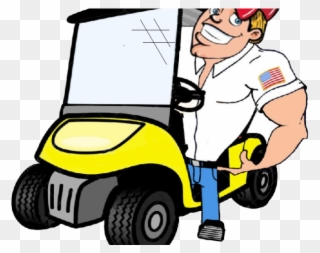 Golf Clipart Golf Buggy - Golf Cart Tour Cartoon - Png Download