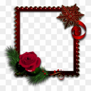 Red Photo Frame With Rose Red Photo Frames, Picture - Rose Photo Frame Downloading Clipart