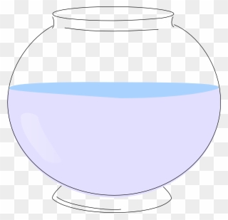 Empty Fish Bowl Clip Art - Water - Png Download