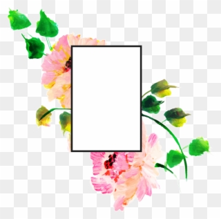 Free Png Floral Frame - Rose Clipart