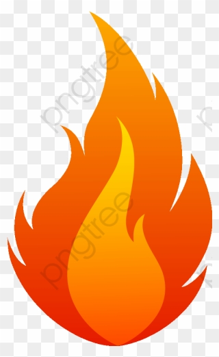 Flames Fire Vector And - Cartoon Flame Clipart