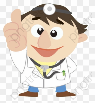 Man Clipart Thumbs Up - Doctor Thumbs Up Cartoon - Png Download
