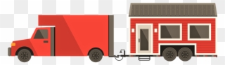 Tiny House Clip Art Tiny House On Wheels Mobile Home - Van - Png Download