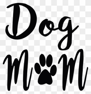 Dog Mom Paw Print Clipart