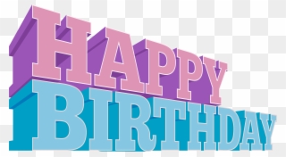 View Full Size - Pink Happy Birthday Png Clipart