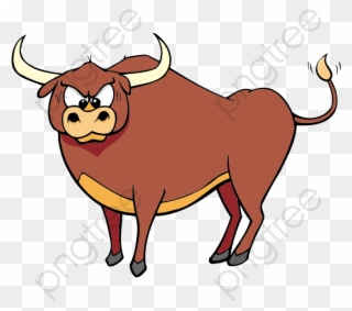 Bull Face Clipart - Cartoon Bull Transparent Background - Png Download