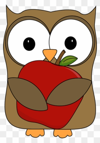 Owl Apple Clipart - Png Download