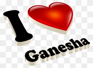 I Love Ganesha Png - Lalita Name Clipart