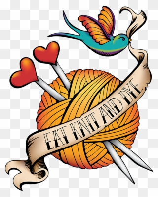 Eat, Knit And Dye Clipart