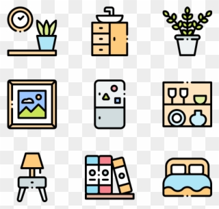 Home And Living - Iconos Png Bancos Clipart