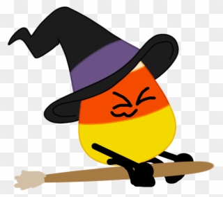 Candy Corn Clipart Witch - Cartoon - Png Download