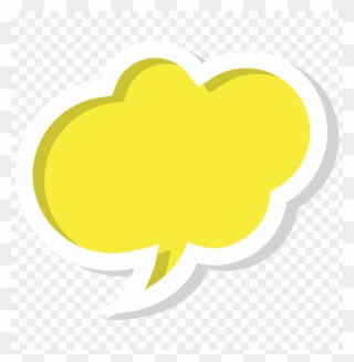 Download Bubble Speech Cloud Yellow Clipart Png Photo - Clipart Callout Transparent Png