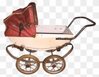 Antique Pram Search Result 240 Cliparts For Baby Stroller - Wheelbarrow - Png Download