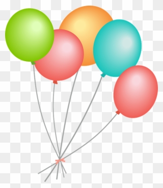 Balloons Blue Balloons Streamers Balloon Dog - Balloon Clipart