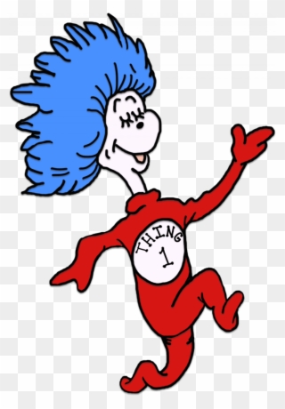 Medium Size Of Coloring Design - Dr Seuss Thing 1 Clipart
