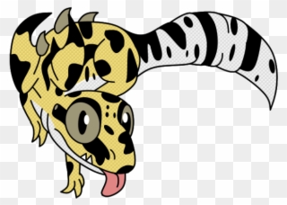 Leopard Gecko Clipart Line Art - Png Download