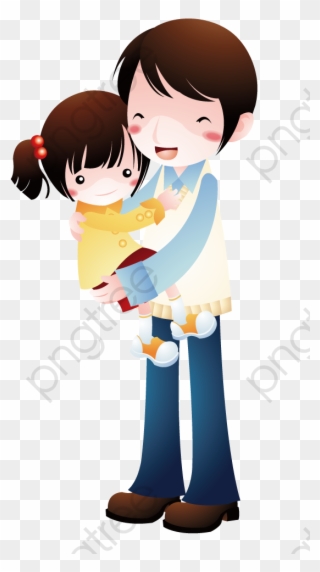 Brother Hugging Sister Sister Clipart Hug - Brother Sister Cartoon Png Transparent Png
